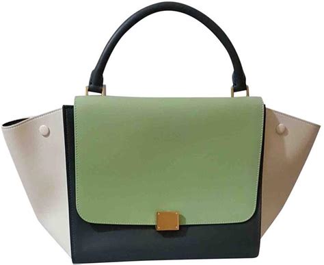 celine small trapeze handbag in mutlicolour|WOMEN'S LUXURY MULTICOLOUR BAGS AND HANDBAGS.